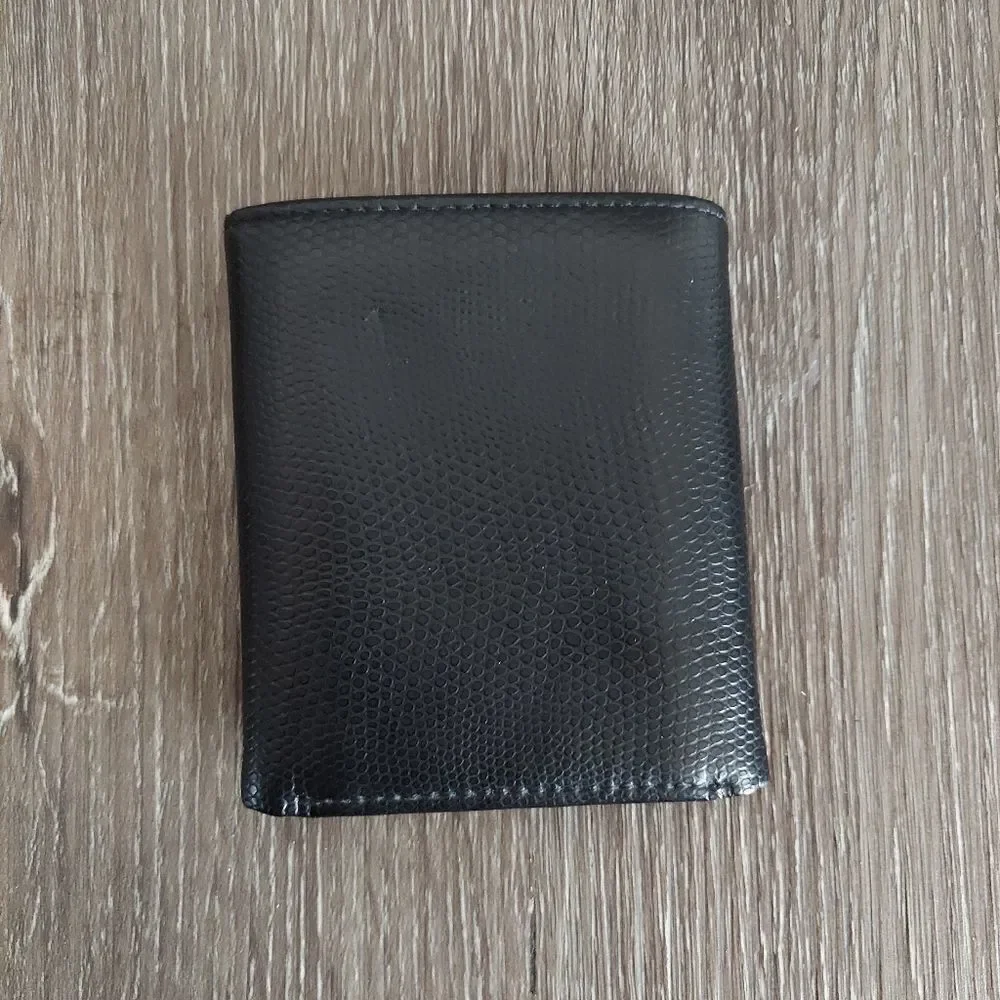N/A black leather